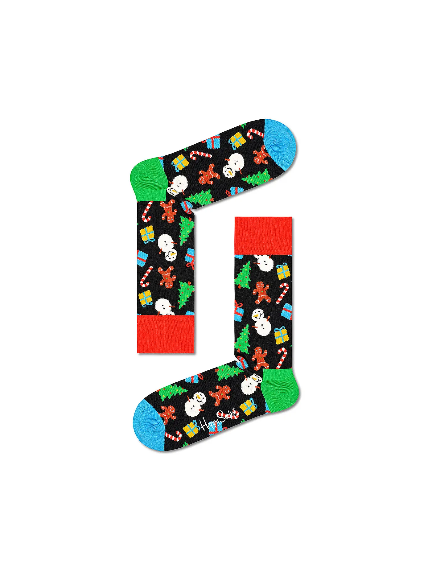 HAPPY SOCKS | Herren Socken BRING IT ON medium blue | schwarz